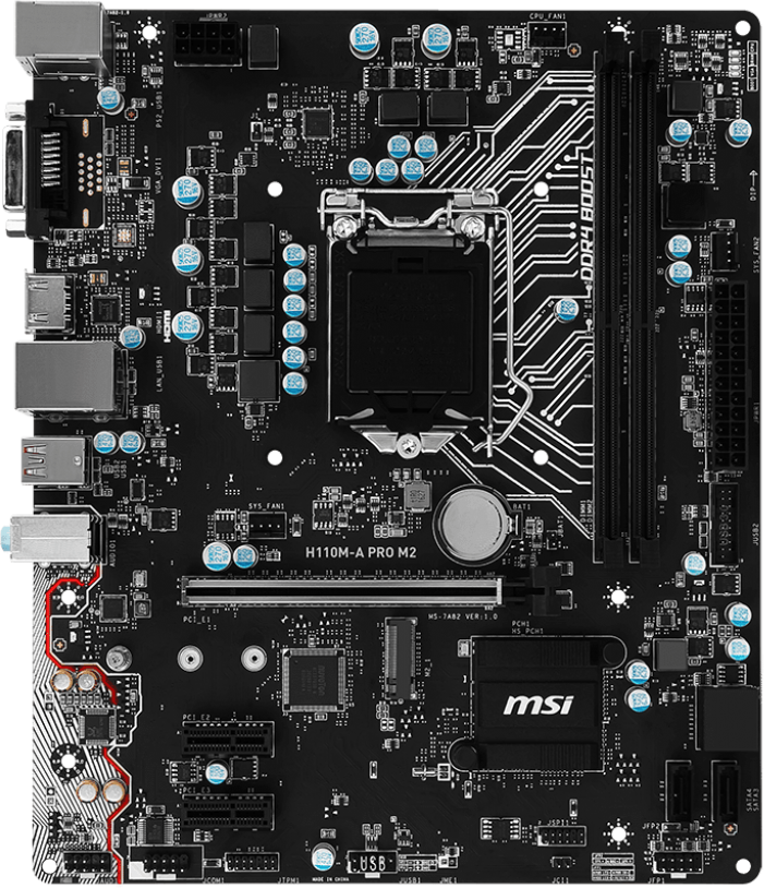 Msi h110m pro разгон